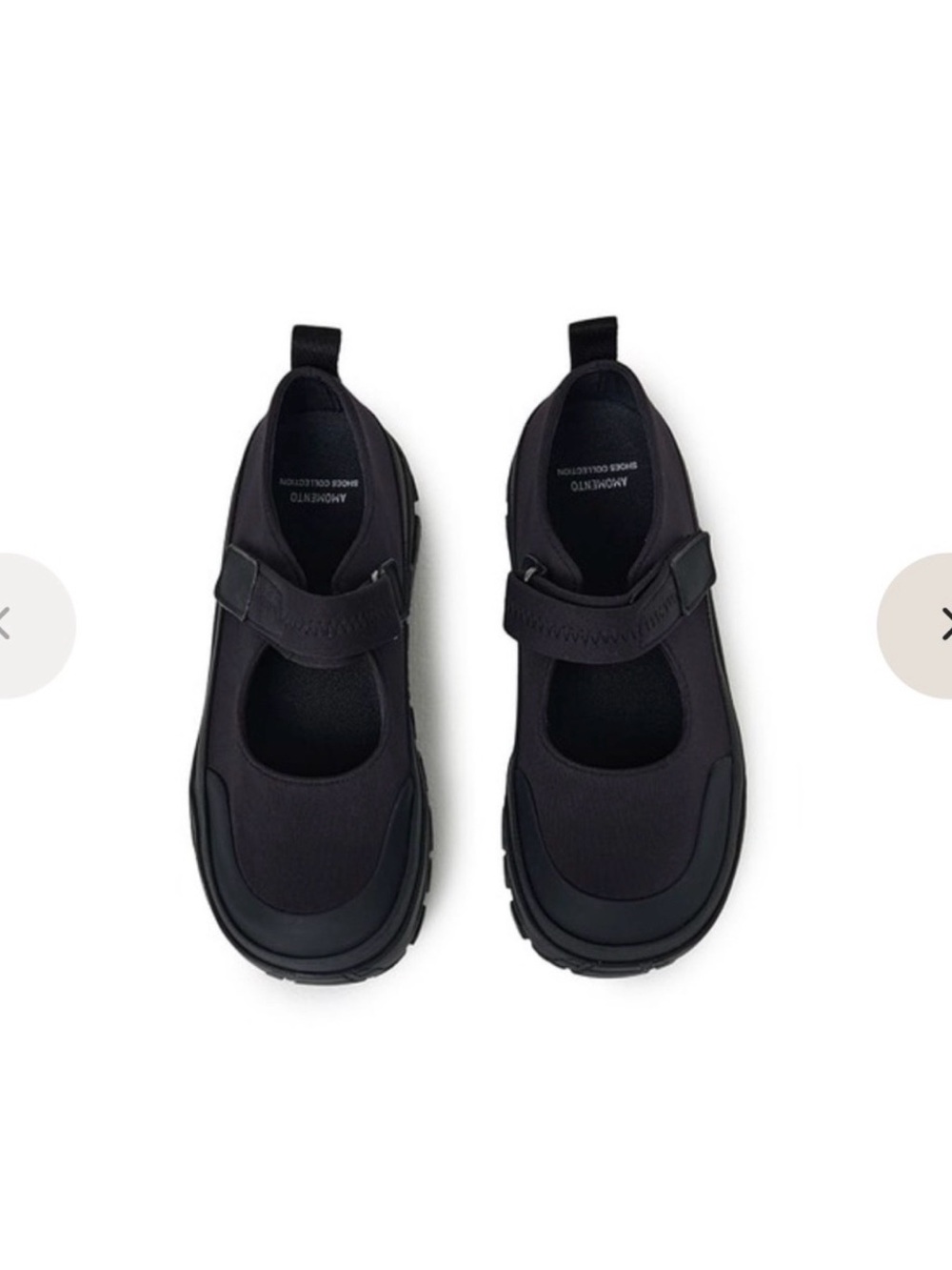 AMOMENTO Black Vibram Mary Jane Loafers. - Picture 10 of 16